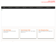Tablet Screenshot of juteworldexports.com
